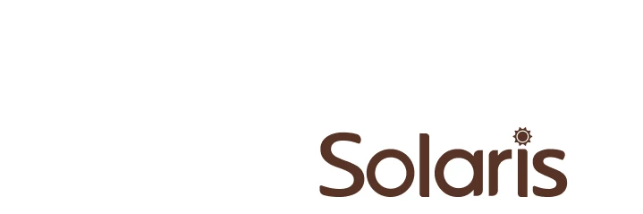 FarMart Solaris logo, sun and leaf mark with program name